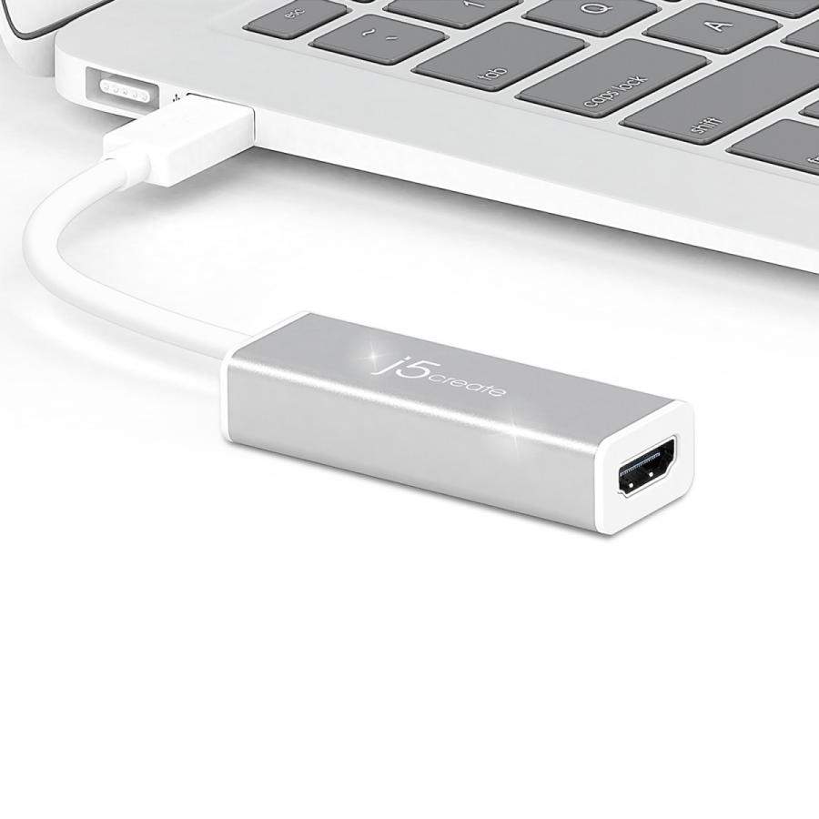j5 create USB 3.0 to HDMI ディスプレイアダプター スリムタイプ Windows/Mac OS 両対応 1080p QWXGA(2048×1152) 60Hz対応 高耐久アルミ JUA355-EJ | j5 create | 08