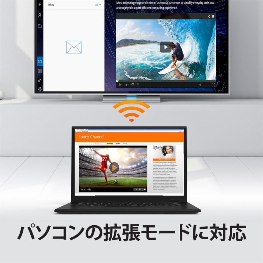 j5create ワイヤレスHDMIドングルレシーバー 1080p 60Hz 5G/2.4GHz【Miracast/Airplay/Googlecast】 JVAW56-EJ | j5 create | 02