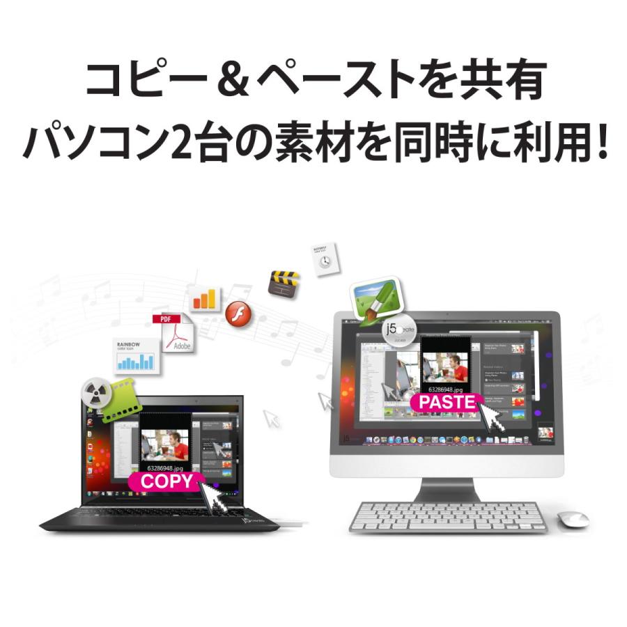 j5create リンクケーブル USB3.0 1.5m Windows-Mac間転送可 5Gbps転送 Windows7以降/MacOSX 10.10以降 JUC500-EJ | j5 create | 03