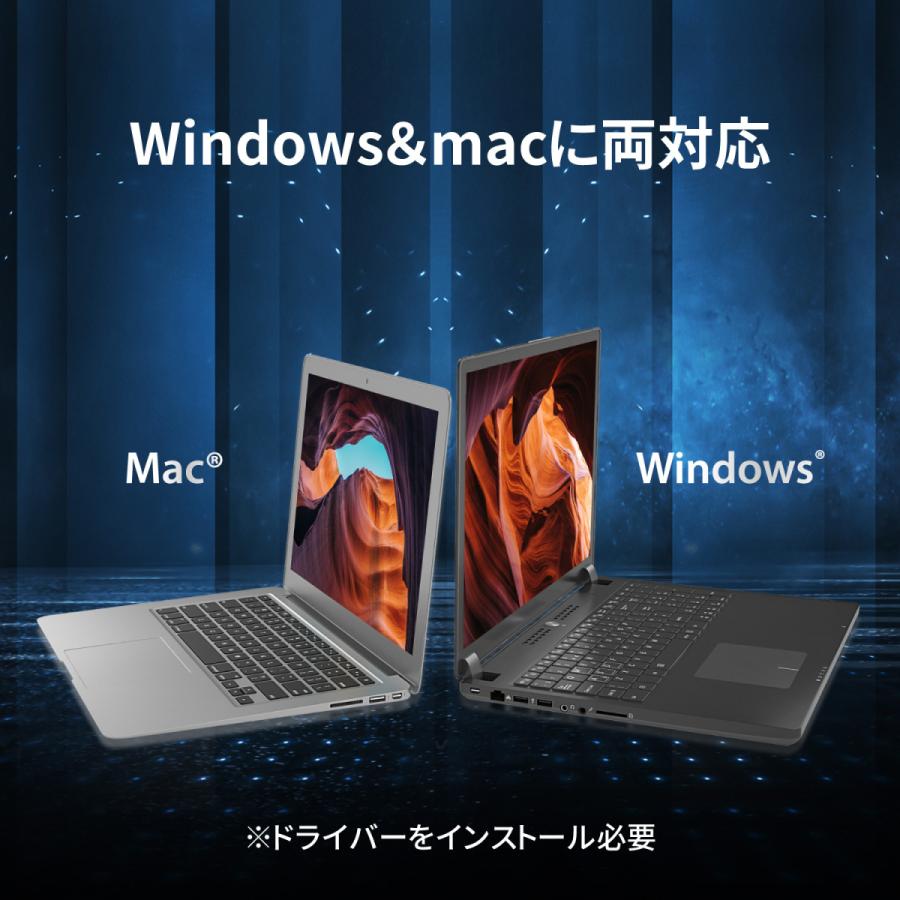 j5create USB 3.0 to Dual HDMIディスプレイアダプター 4K/30Hz対応 Windows10 Mac OS X 10.8 以降 バスパワー ケーブル長200 mm JUA365-EJ｜j5create｜05