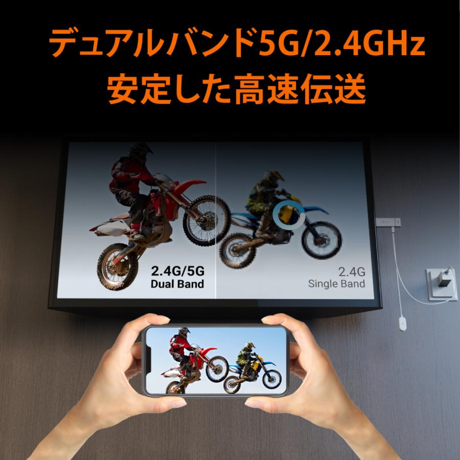 j5create ワイヤレス 4K HDMI ドングルレシーバー 受信機 5G/2.4GHz ルーター不要 距離15m Windows Mac android iOS対応 ディスプレイミラーリング JVAW76-EJ | j5 create | 04