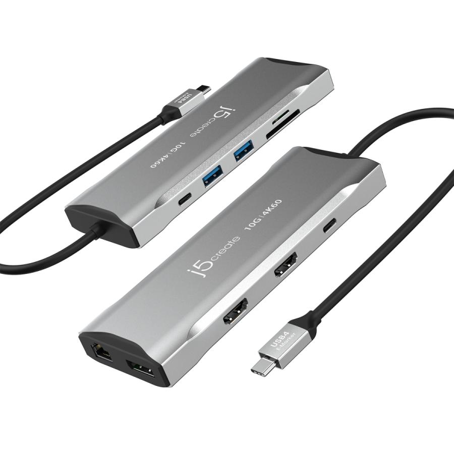 j5create USB-C 11in1トリプルディスプレイマルチアダプター USB-A3.2x2 USB-Cx1 USB-C PD100W 4KHDMIx2 4KDisplayport LAN カードスロット JCD397-EJ | j5 create | 07