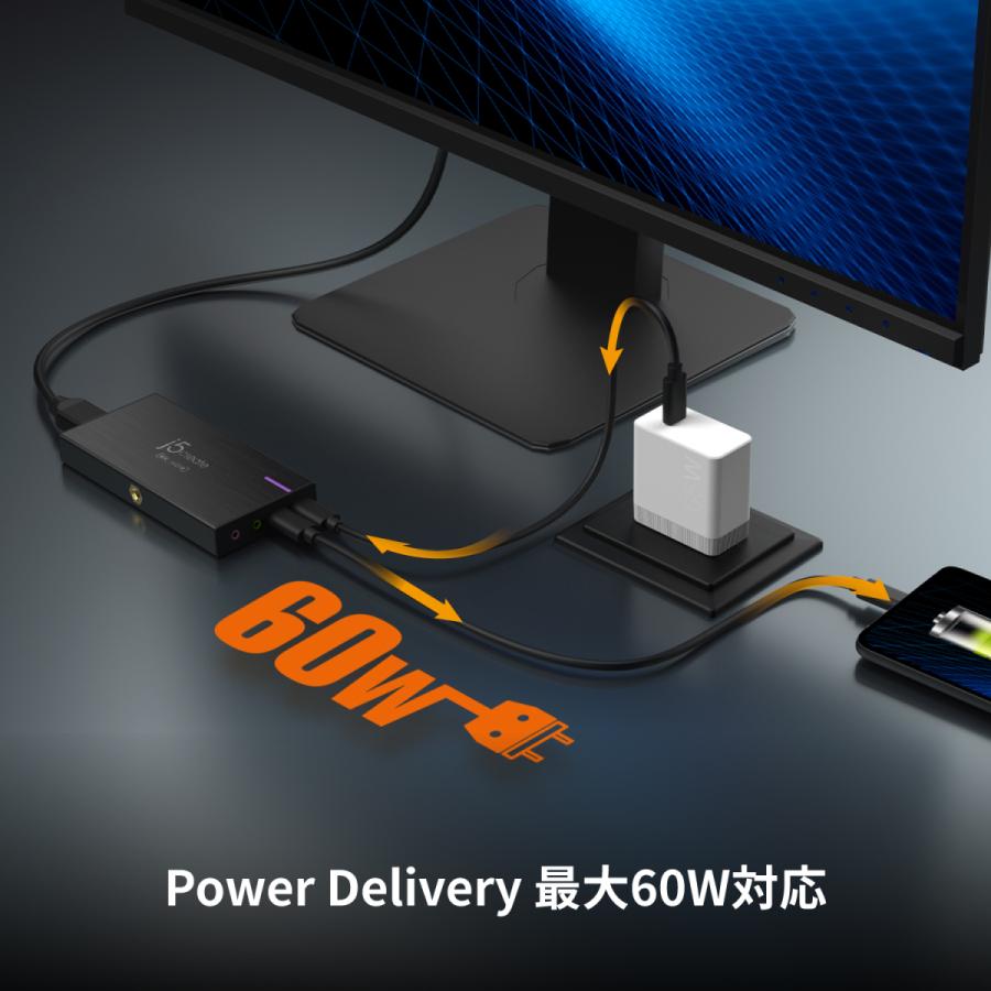 j5 create j5create 4k30fps録画配信 HDMI キャプチャーボード