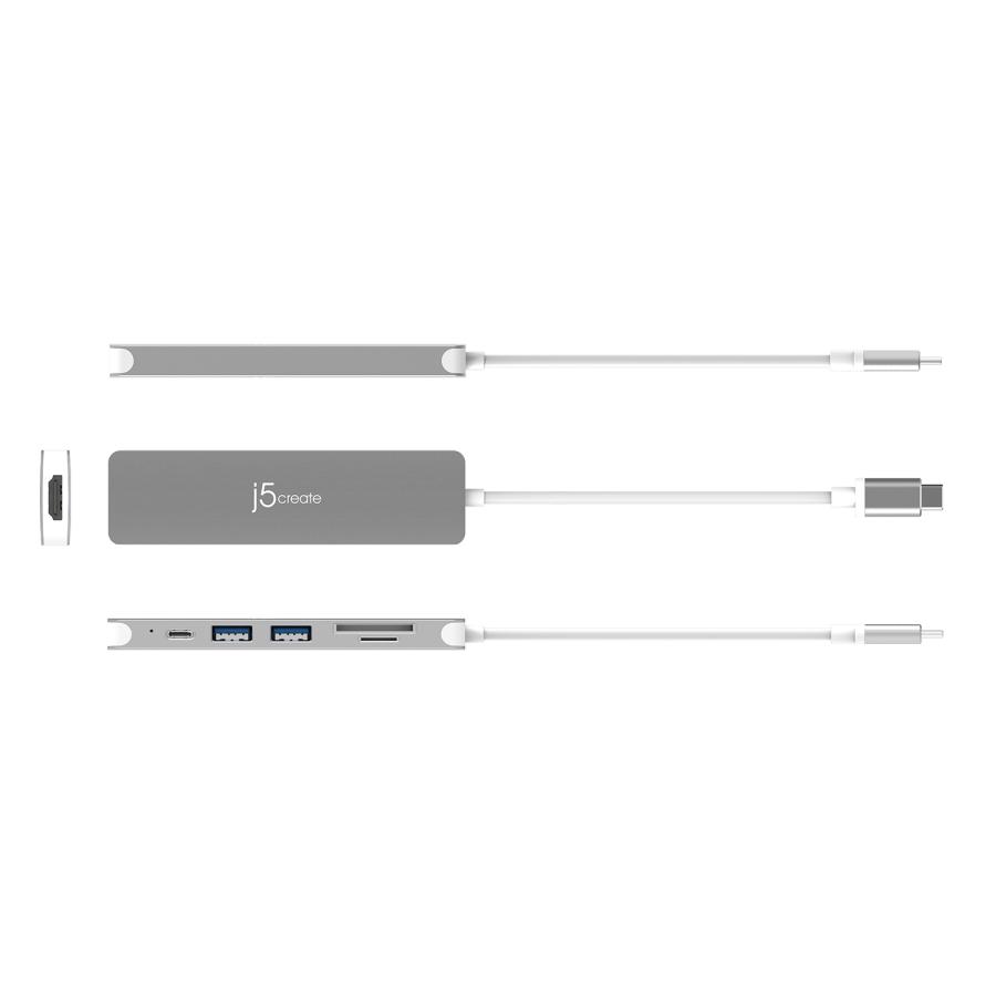 j5create USB-C 6in1 マルチハブ USB-A3.2x2, USB-C PD100W充電, 4K HDMI, SD/MicroSDスロット Windows Mac Chrome対応 JCD353-EJ | j5 create | 07