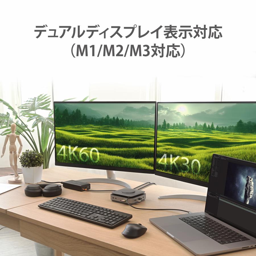 j5create MagSafe USB-C デュアルディスプレイ ドッキングステーション PD140W USB端子 HDMI他 JCD3199-EJ | j5 create | 03