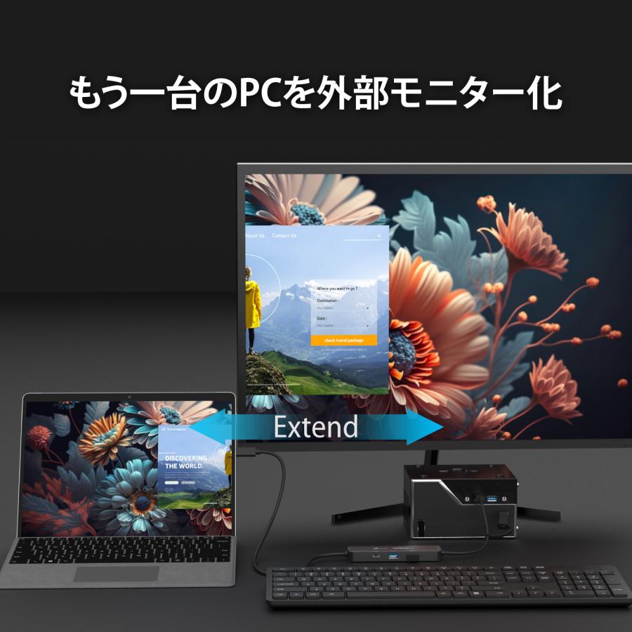 j5create リンクケーブル リンクハブ USB-C WORMHOLE SWITCH Windows10、11対応 JCH462-EJ | j5 create | 03