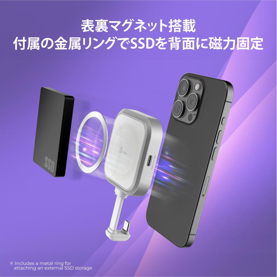 j5create iPhone専用 USB-C to C + PD充電60Wマルチハブ マグネット JCH165W-EJ |  | 02