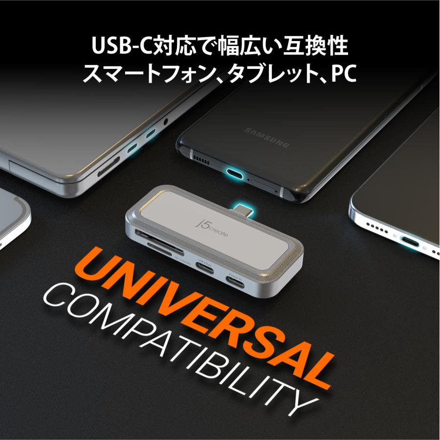 j5create USB-C 4in1 変換アダプター マルチハブ  直結デザイン JCH167W-EJ |  | 06