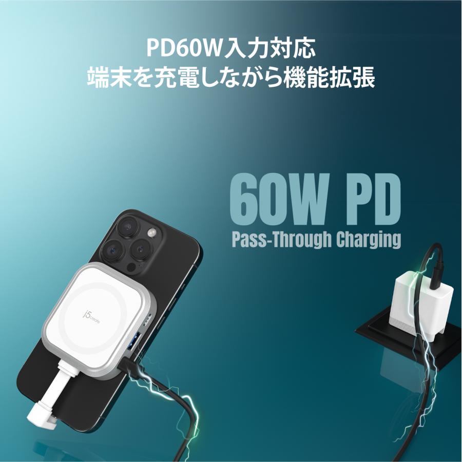 j5create iPhone専用 USB-C to C、A +PD充電60W+SD 変換アダプター JCH168W-EJ |  | 03