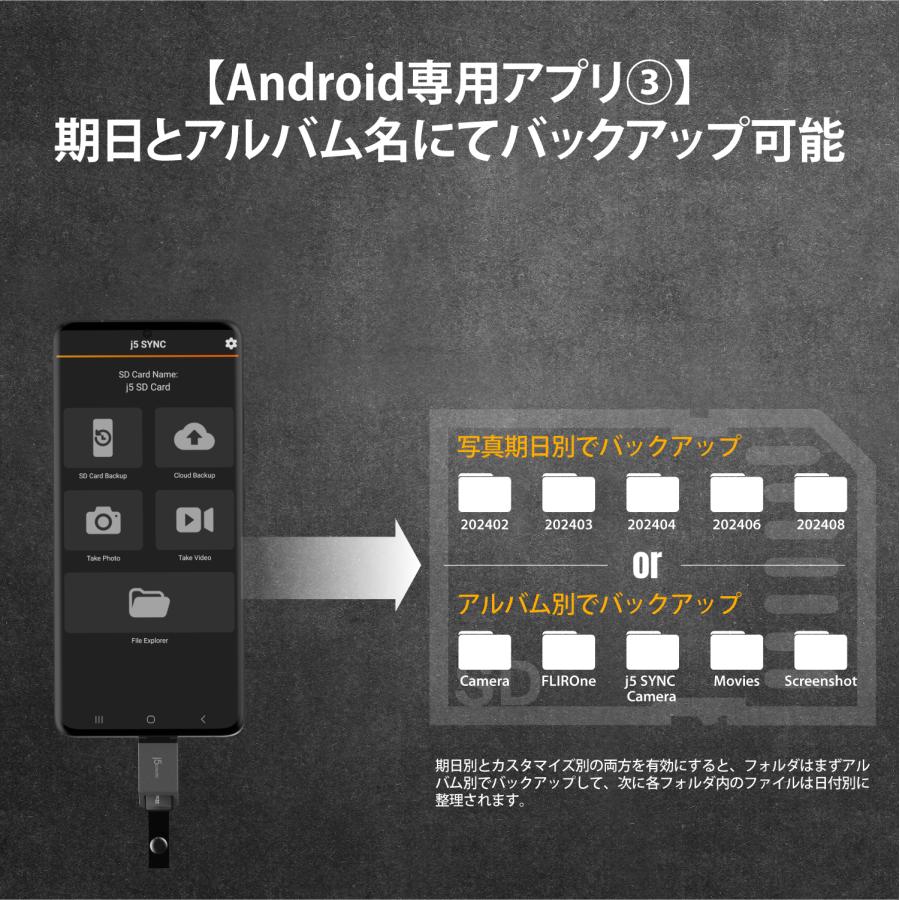 j5create USB-C to microSD カードリーダ- Android専用アプリ付属 JCHSD31W-EJ |  | 05