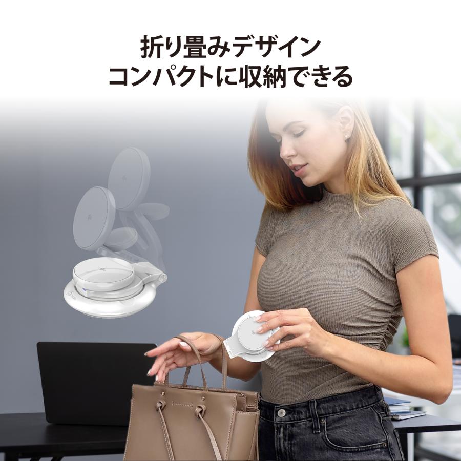 j5create ワイヤレス充電器 3in1 Qi2対応 スタンド 270度回転 スマホ15W イヤホン5W ウォッチ2.5W 合計22.5W マルチ保護  iPhone Apple Watch JUPW3415-EJ | j5 create | 05