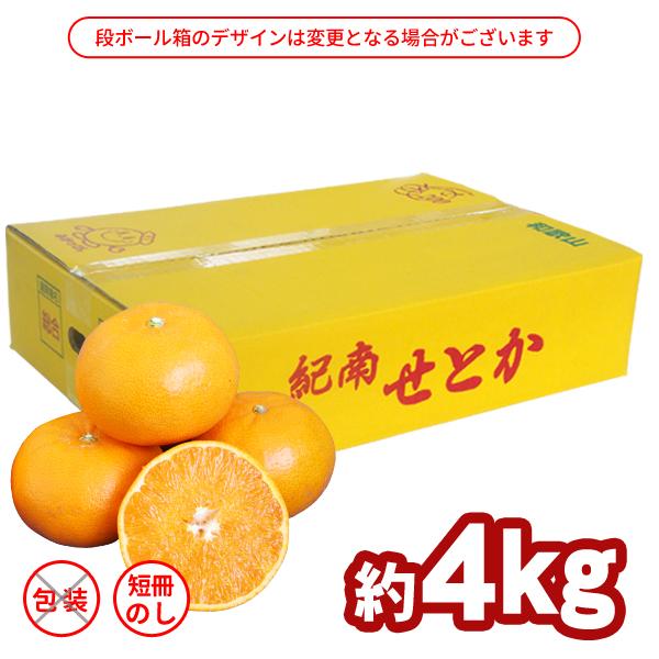 みかん せとか 約4kg 18〜28玉入 1箱 送料無料 〜柑橘の大トロ 木熟