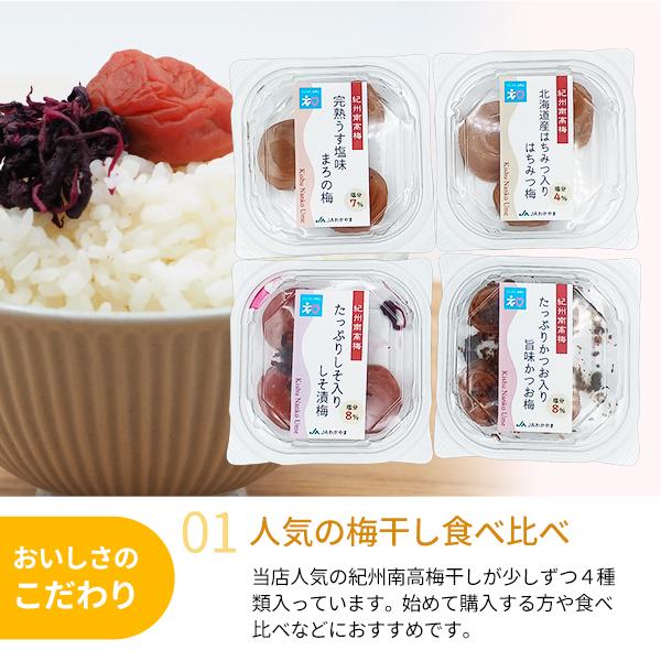 JA紀南 【送料無料】【ポスト投函】紀州南高梅干しのお試しセット 50g