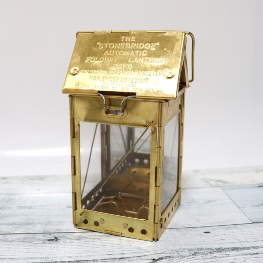 ストーンブリッジ フォールディング キャンドル ランタン Stone Bridge Candle Lantern 真鍮 Solid Brass