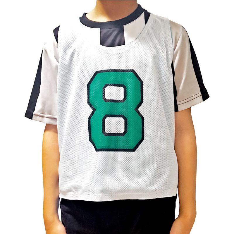 ATHLETIC MART ジュニア用ビブス(リバーシブル) 1?12番 裏表前後ろ番号あり 12枚セット収納メッシュバッグ付グリーン ピン MART ジュニア用ビブス リバーシブル 12番 裏表前後ろ番号あり 12枚セット収納メッシュバッグ付グリーン ピン サイズ は