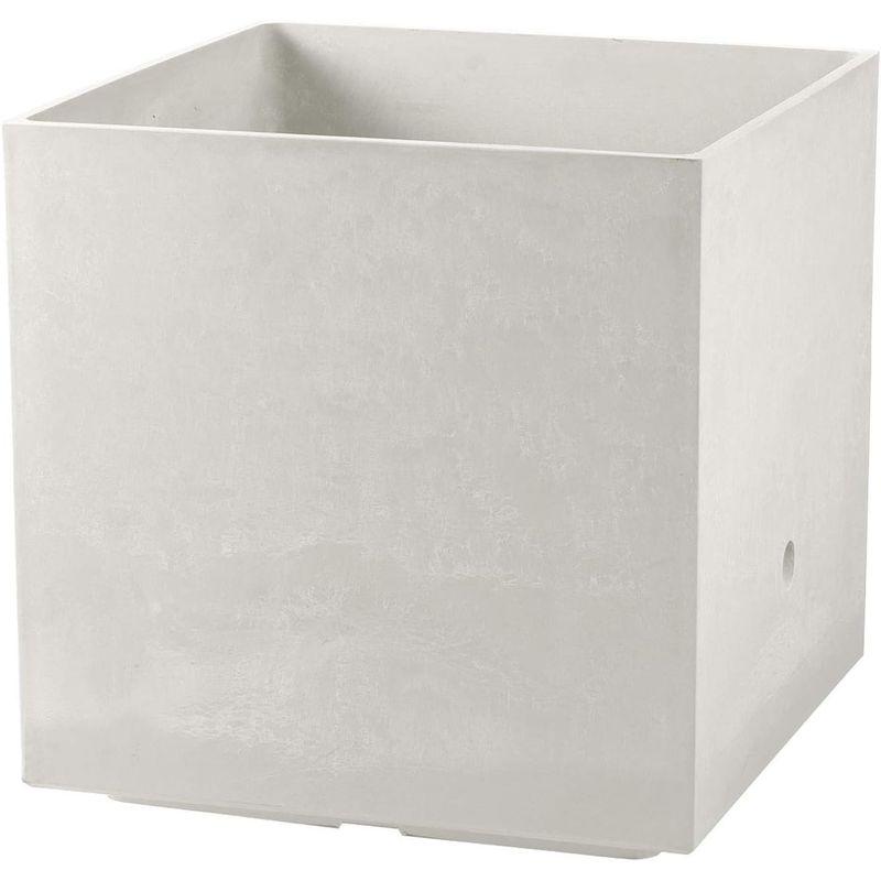 リッチェル 大型プランター 陶器風 ホワイト 45×45×45cm ラヴィーレWS キューブ 45型 底面給水機能付き 709002 大型プランター 陶器風 ホワイト 45×45×45cm ラヴィーレWS キューブ 45型 底面給水機能付き サイズ