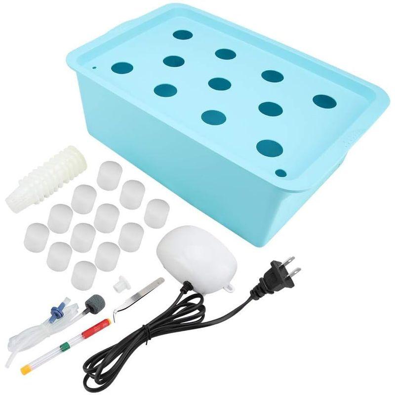 NITRIP 水耕栽培キット 10L 11穴水耕栽培システム 屋内栽培 水耕培養(110V-青) 水耕栽培キット 10L 11穴水耕栽培システム 屋内栽培 水耕培養 110V 青