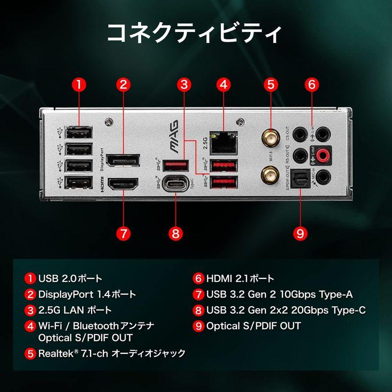 MSI MAG B660M MORTAR WIFI DDR4 マザーボード Micro-ATX Intel B660チップセット搭載 MB5 MAG B660M MORTAR WIFI DDR4 マザーボード Micro ATX Intel B660チップセット搭載 MB5