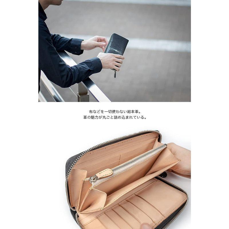 大人気 RIVAL 銀スリ スティングレイ メンズ 長財布 ラウンドファスナー ガルーシャ エイ革 【2440180939】(12577円)