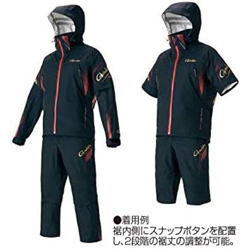 【国産】 がまかつ(Gamakatsu) フィッシングレインスーツ(半袖デタッチャブル) GM3643 ブラック M 【DG7199948516】(25509円)