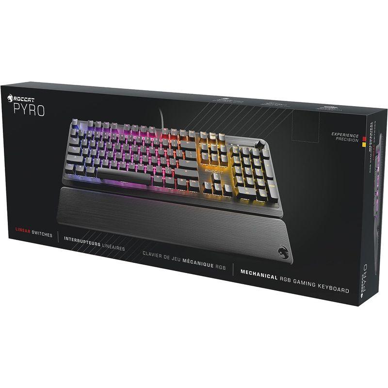 ROCCAT USB Pyro メカニカル RGB ゲーミングキーボード リニア(赤軸) JP日本語配列 ドイツデザイン ROC-12-62 USB Pyro メカニカル RGB ゲーミングキーボード リニア 赤軸 JP日本語配列 ドイツデザイン ROC