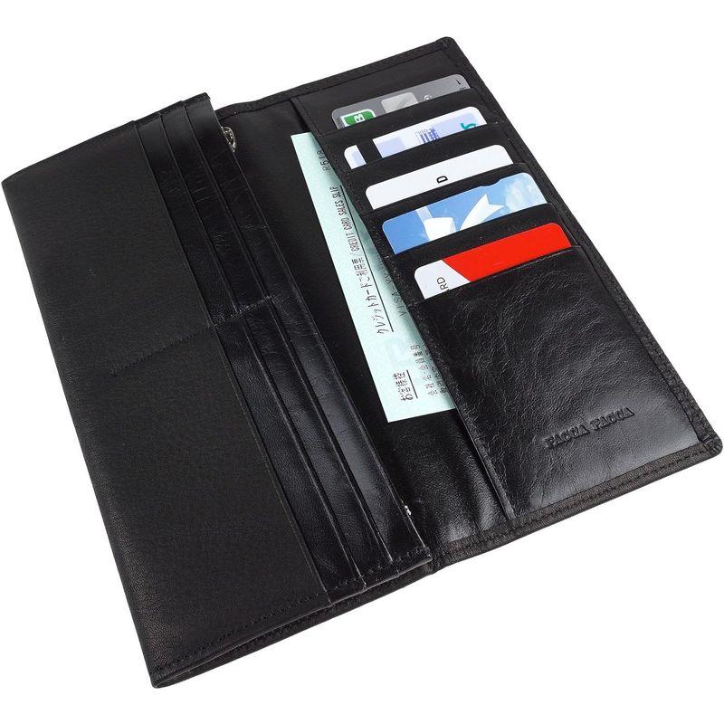 【即購入⭕️】 パッカパッカ 長財布 束入れ 小銭入れあり 薄型 革財布 メンズ 男性 紳士 日本製 本革 牛革 馬革 アラベスク エルマーノ 父の日 敬老 【T1928344753】(9940円)