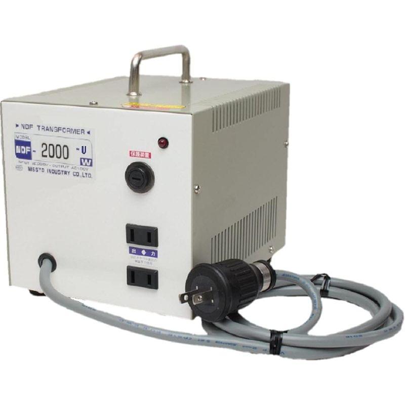 完動品 日章工業 変圧器 海外 120V→100V 2000W NDFシリーズ NDF-2000U 【D3550337433】(18301円)