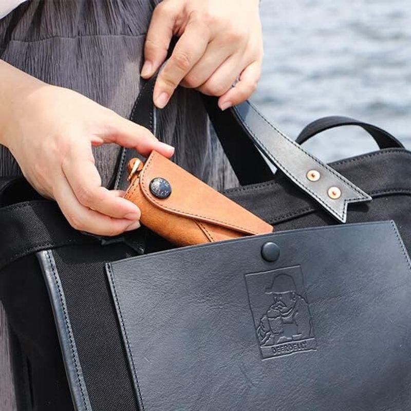 BEERBELLY ビアベリー ダブルフラップ キーケース 三つ折り airtagケース ブラック ビアベリー ダブルフラップ キーケース 三つ折り airtagケース ブラック 　