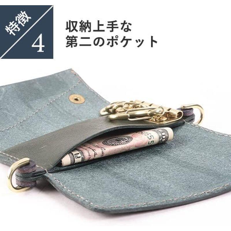 BEERBELLY ビアベリー ダブルフラップ キーケース 三つ折り airtagケース ブラック ビアベリー ダブルフラップ キーケース 三つ折り airtagケース ブラック 　