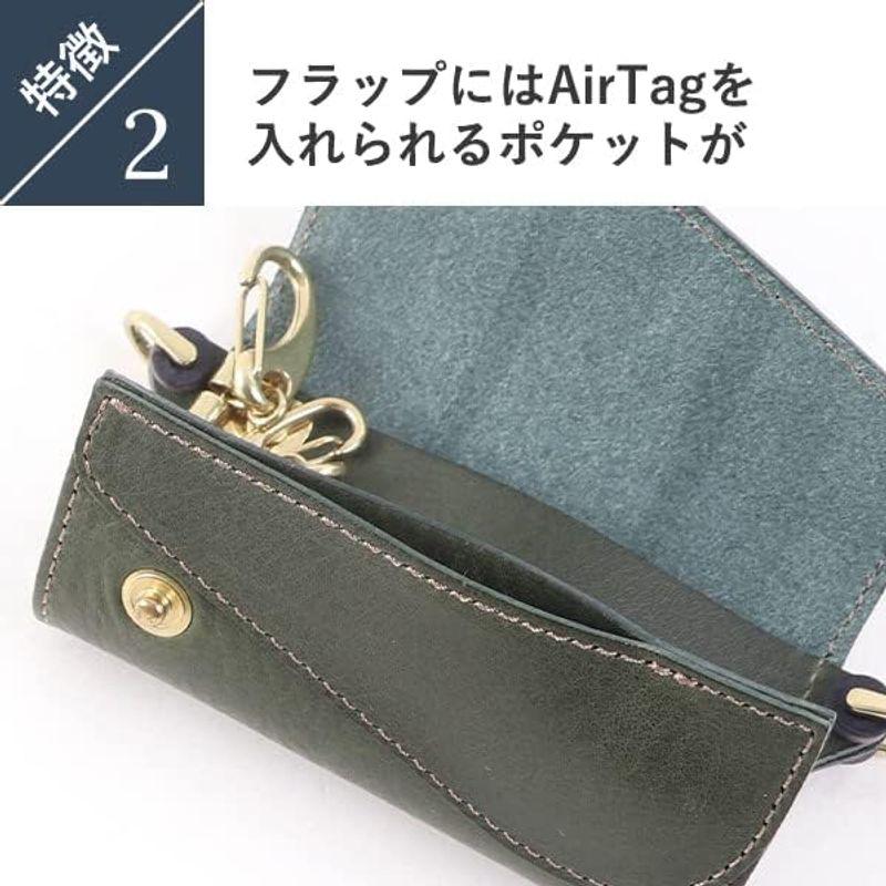 BEERBELLY ビアベリー ダブルフラップ キーケース 三つ折り airtagケース ブラック ビアベリー ダブルフラップ キーケース 三つ折り airtagケース ブラック 　