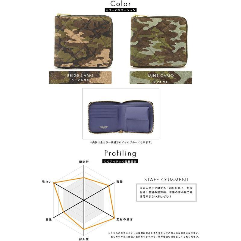 GNUOYP ニュピ ラウンドファスナー折り財布 キルティングカモフラージュ TM1004 ニュピ ラウンドファスナー折り財布 キルティングカモフラージュ TM1004 　