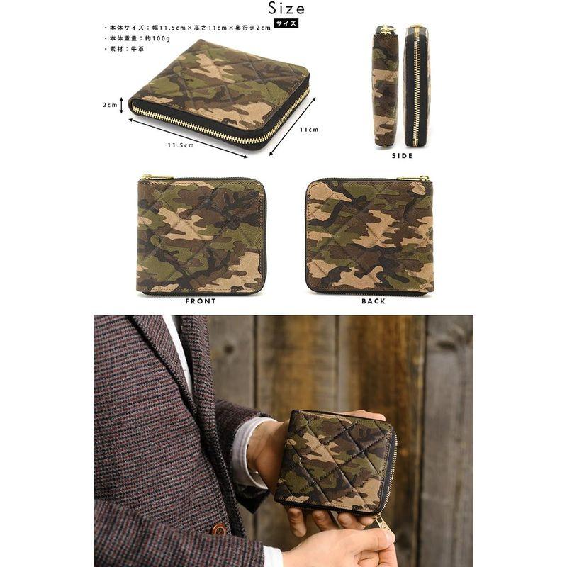 GNUOYP ニュピ ラウンドファスナー折り財布 キルティングカモフラージュ TM1004 ニュピ ラウンドファスナー折り財布 キルティングカモフラージュ TM1004 　