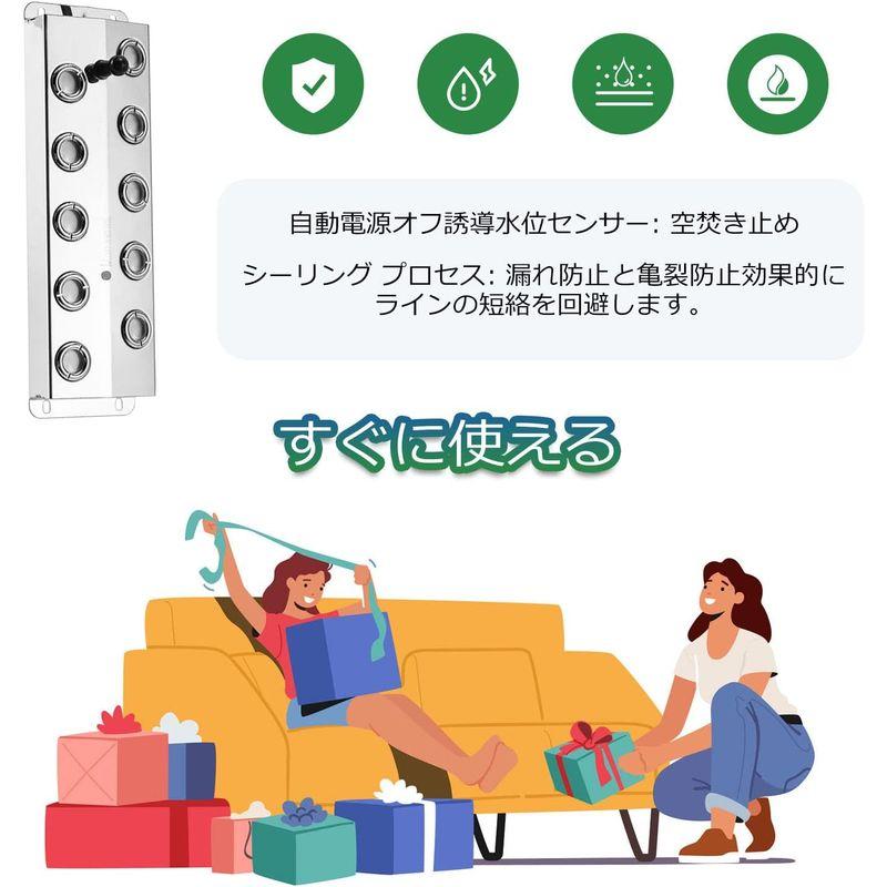 Mxmoonant 超音波霧発生装置 超音波 ミストメーカー 10ヘッド 7000ml/Ｈ 室内8?適用 スペアの10霧化スライス付き 霧発 超音波霧発生装置 超音波 ミストメーカー 10ヘッド 7000ml/Ｈ 室内8 適用 スペアの10霧化スライス付き 霧発