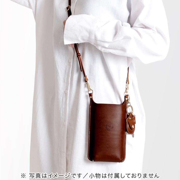 HUKURO 【期間限定】レッド スマホショルダー スマートサイフ M plus