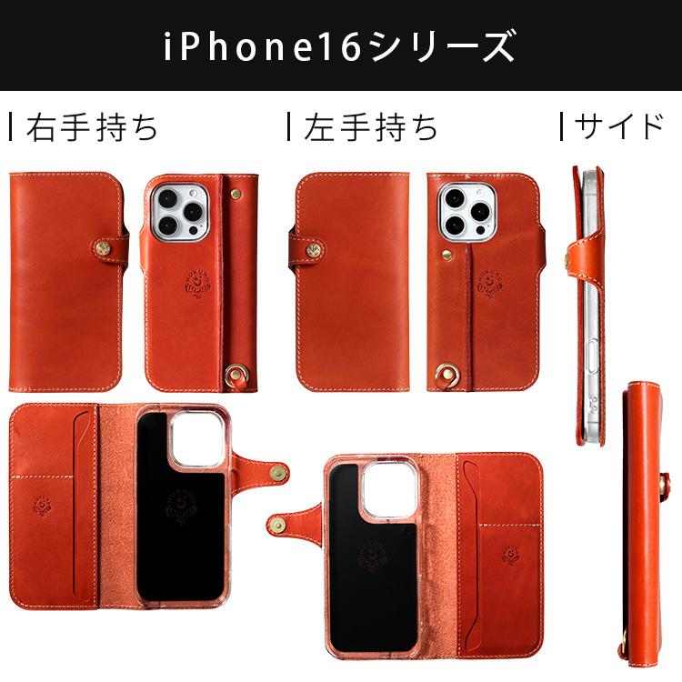 HUKURO iPhone 18pro 18proMax iphone17 手帳型 ケース iPhone 16 本革