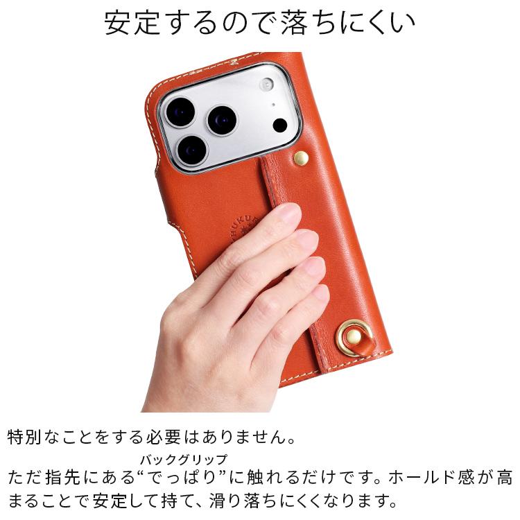 HUKURO iPhone 18pro 18proMax iphone17 手帳型 ケース iPhone 16 本革