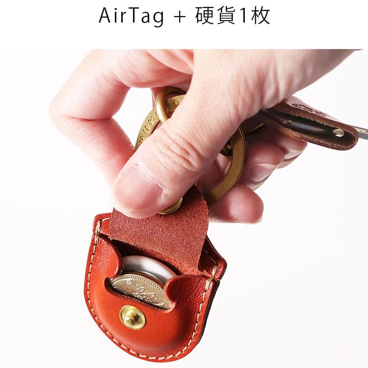 HUKURO 【期間限定】レッド AirTag コイン キーホルダー メンズ