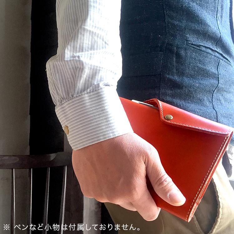 HUKURO 手帳カバー A6 サイズ 冊子タイプ 本革 栃木レザー メンズ