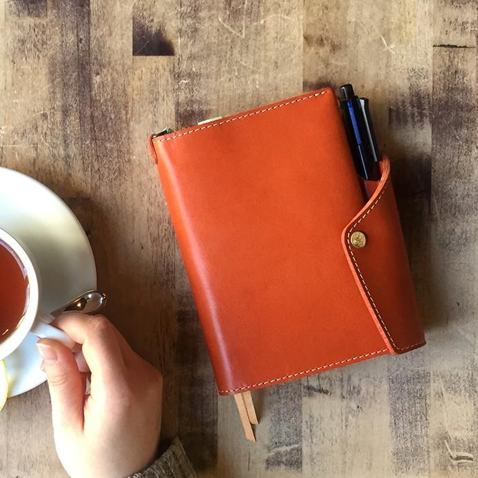 手帳カバー 本当に使える手帳カバー B6 サイズ 冊子タイプ 本革 革 栃木レザー シンプル おしゃれ メンズ レディース 日本製 Hukuro Hu Nb005 Hukuro 通販 Yahoo ショッピング