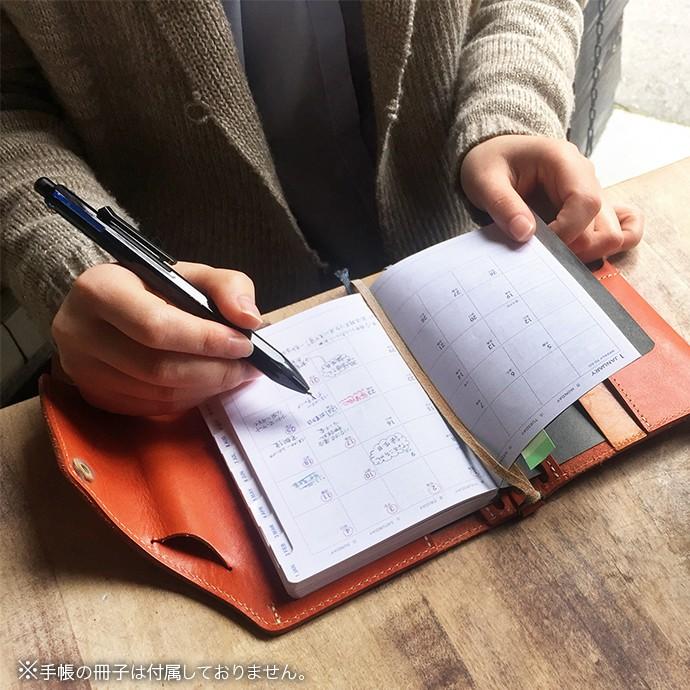 手帳カバー 本当に使える手帳カバー B6 サイズ 冊子タイプ 本革 革 栃木レザー シンプル おしゃれ メンズ レディース 日本製 Hukuro Hu Nb005 Hukuro 通販 Yahoo ショッピング