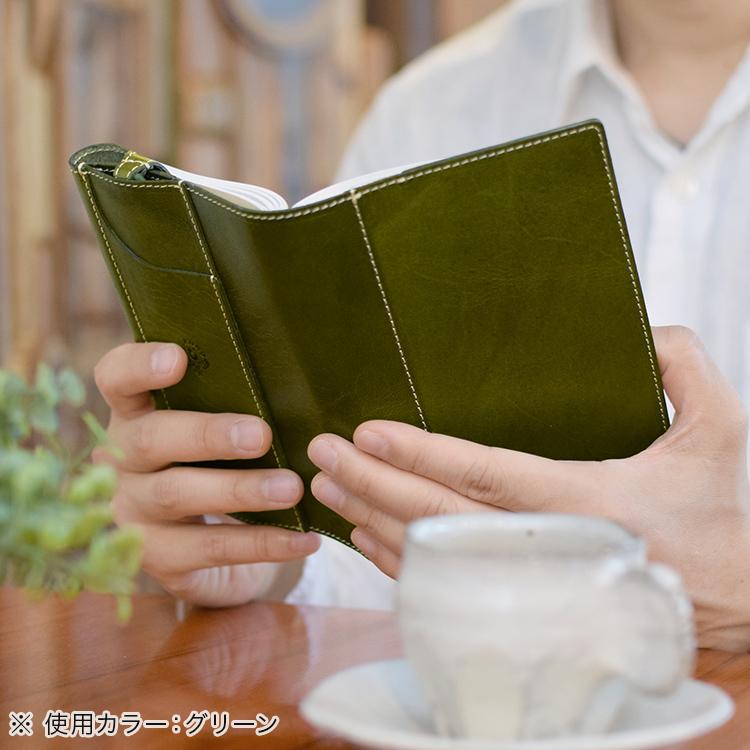 ブックカバー 手帳カバー B6 サイズ 本革 栃木レザー メンズ レディース 包んで守る ビジネス本 冊子 ノート 本カバー 日本製 HUKURO フクロ 母の日の画像