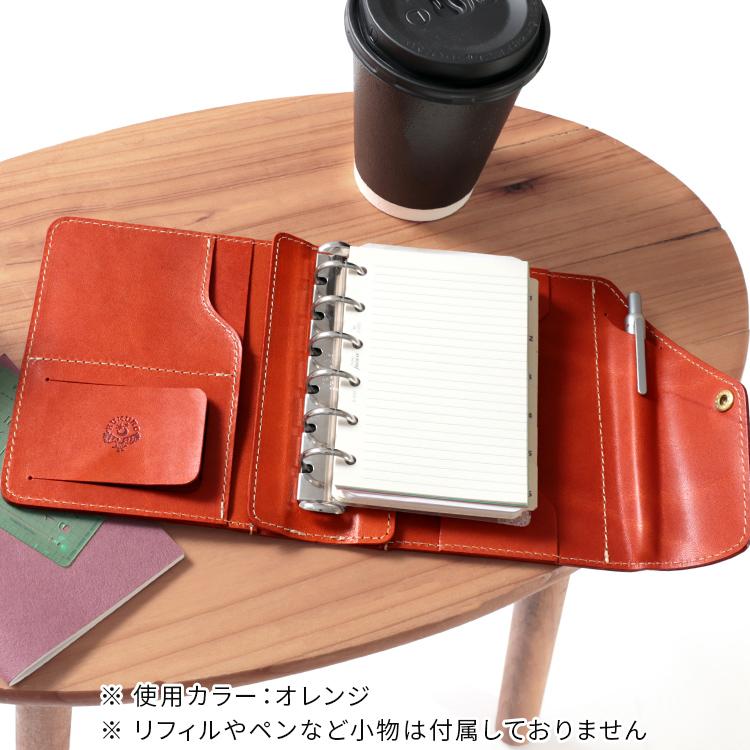 HUKURO システム手帳 ミニ6穴 本革 栃木レザー メンズ レディース 6穴