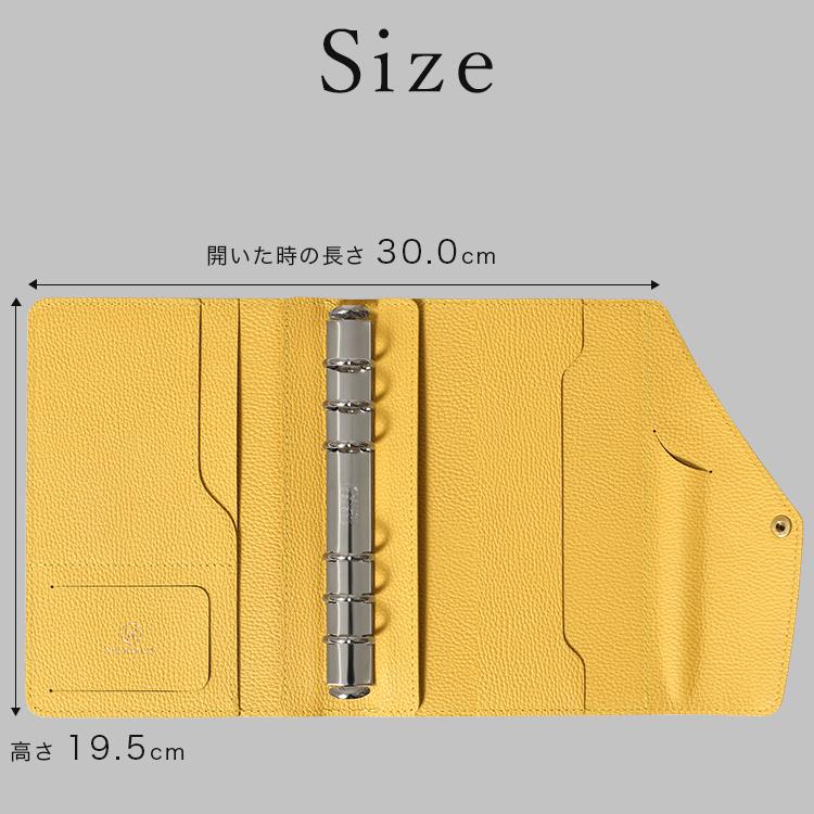 HUKURO システム手帳 バイブルサイズ 本革 カバー vibrant series 6穴