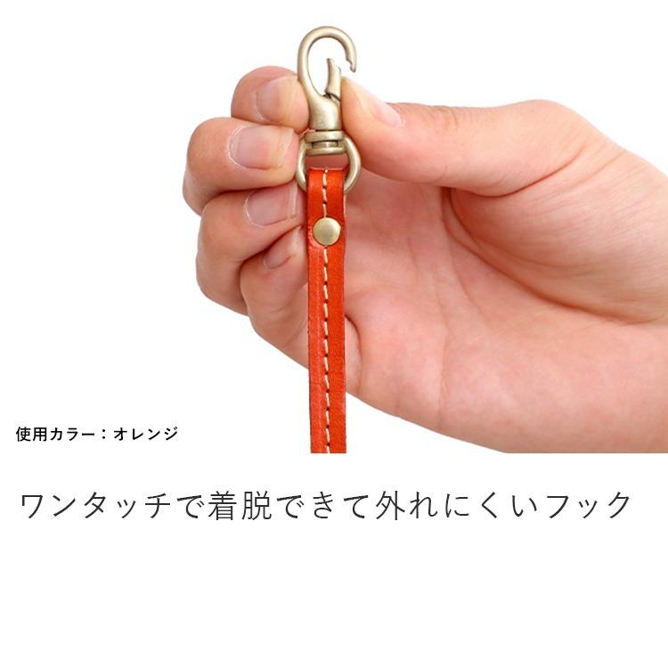 ネックストラップ メンズ レディース 本革 栃木 レザー ロングストラップ ホルダー スマートフォン 落下防止 日本製 HUKURO フクロ | HUKURO | 05