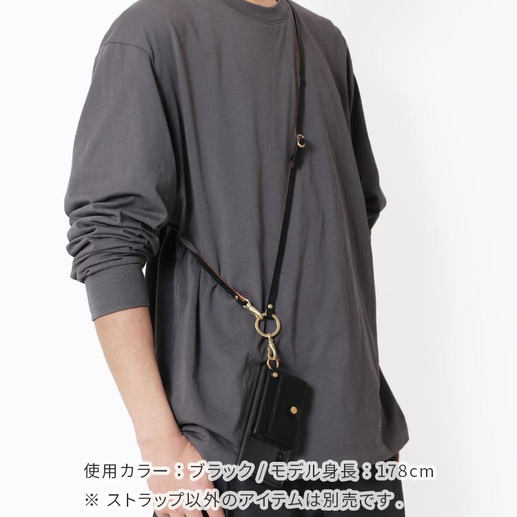 ＜期間限定レッド＞ショルダー ストラップ -Ring- メンズ レディース 本革 栃木レザー ロングストラップ 落下防止 日本製 HUKURO フクロ | HUKURO | 12