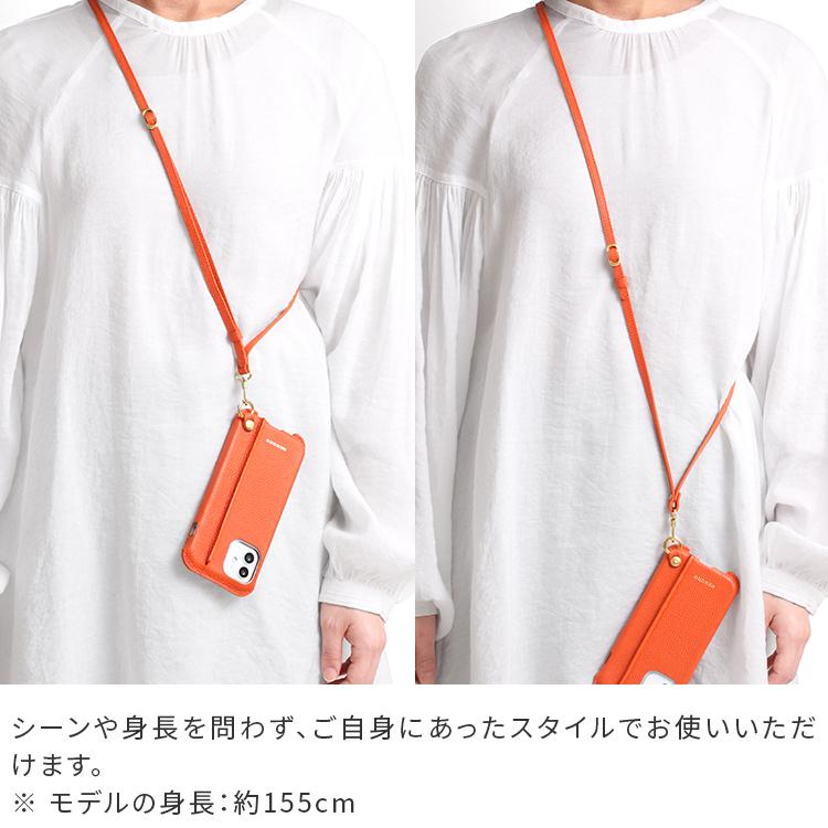ロング ストラップ vibrant series 本革 レザー メンズ レディース ネック ホルダー スマートフォン iphone 落下防止 日本製 HUKURO フクロ | HUKURO | 09