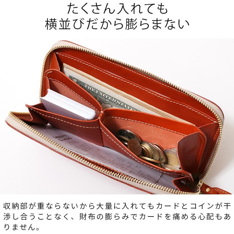 HUKURO 長財布 milelu メンズ レディース 本革 栃木レザー ロング 大