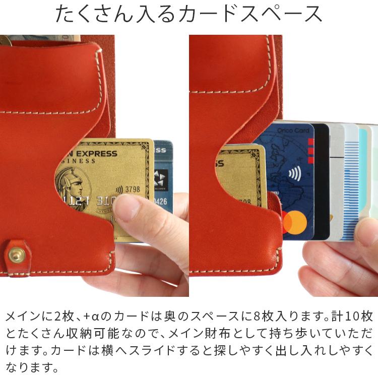 HUKURO 三つ折り 財布 JITAN -compact- 本革 栃木レザー レディース