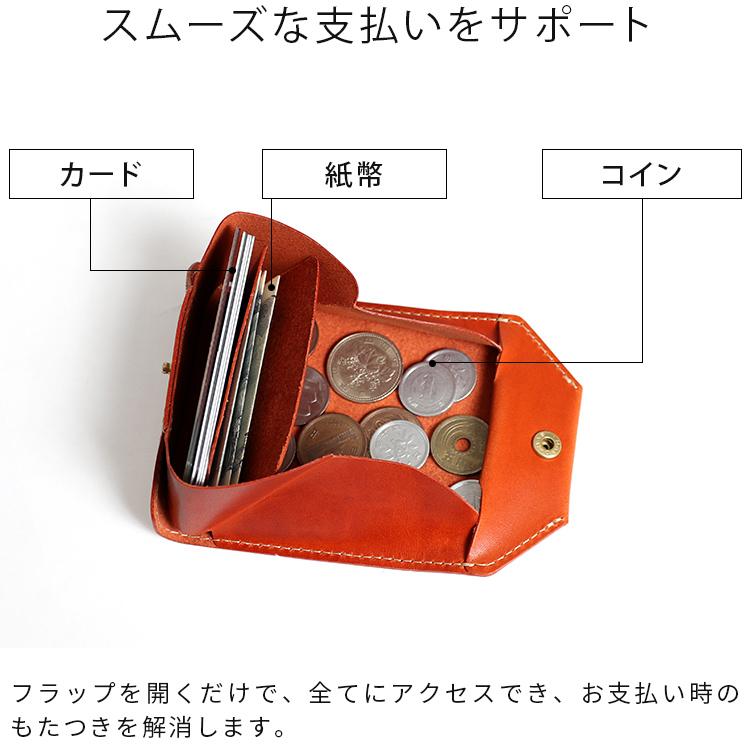 HUKURO 極小財布 -packet- ミニ財布 三つ折り財布 本革 栃木 レザー