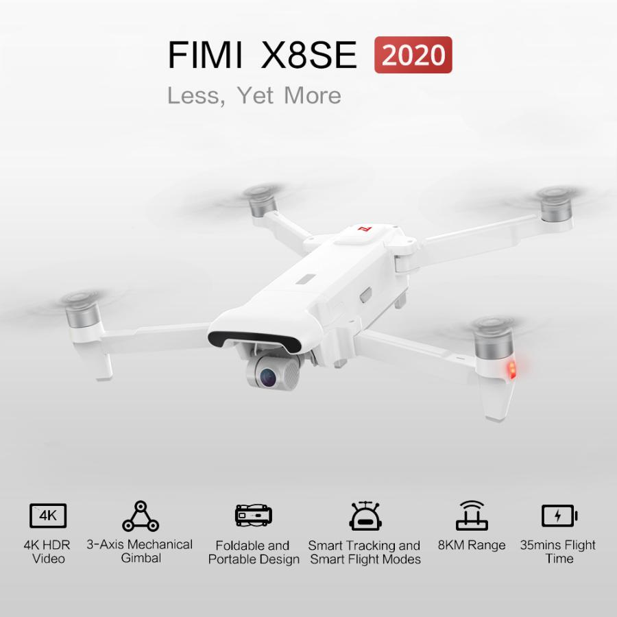 DJI Mavic Air VS Xiaomi FIMI X8 SE 2020 8KM FPV、3軸ジンバル4KカメラGPS 35分飛行時間RCドローンクアドコプターRTF